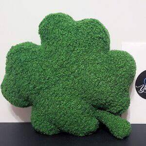 NEW RARE Pottery Barn Four Leaf Clover Shaped Pillow St. Patrick's NWT Irish